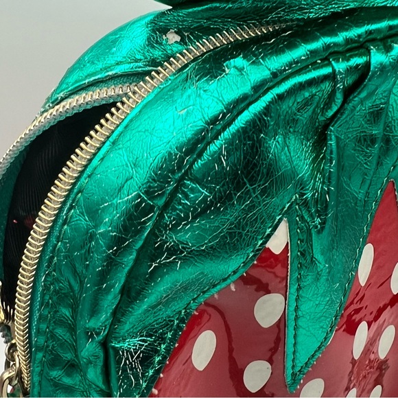 RARE Betsey Johnson Strawberry Candy Crossbody Purse - Picture 5 of 5